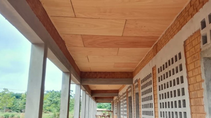 School building under construction